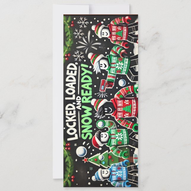 Robloxo's Cool Chalkboard Christmas Card For Boys  (Front)