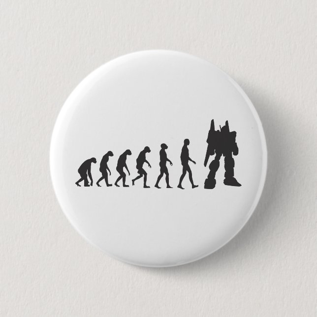 Robo-Evolution 6 Cm Round Badge (Front)