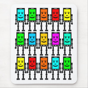 Robo Phones Mouse Pad