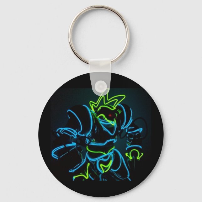 Robo-Raver Keychain (Front)