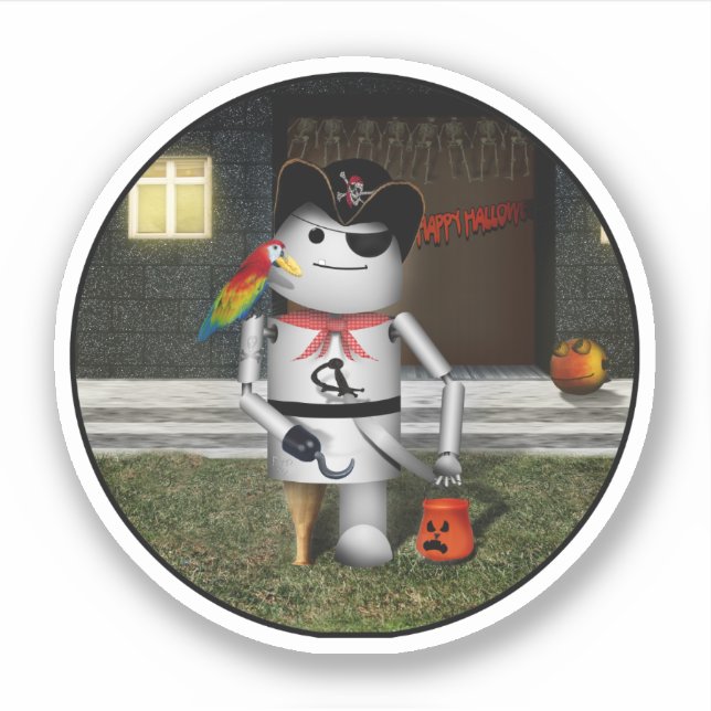 Robo-x9 Robot Pirate Halloween (Front)