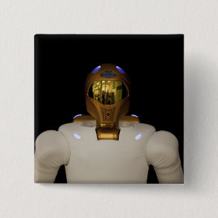 Robonaut 2, a dexterous, humanoid astronaut hel 15 cm square badge