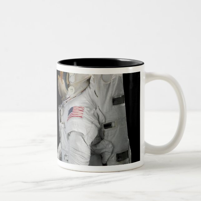 Robonaut 2, a dexterous, humanoid astronaut hel 4 Two-Tone coffee mug (Right)