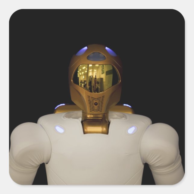 Robonaut 2, a dexterous, humanoid astronaut hel square sticker (Front)