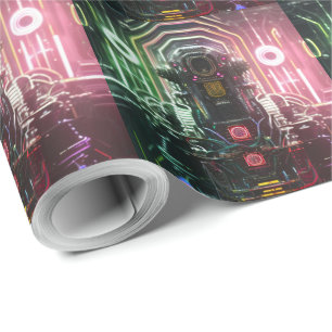 Robot 1 matte wrapping paper