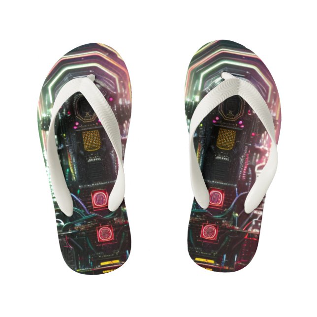 Robot 1 toddler flip flops (Footbed)