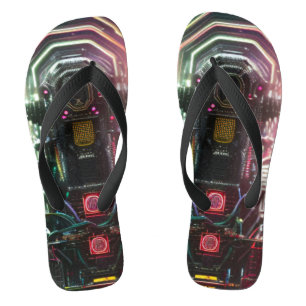 Robot 1 wide flip flops