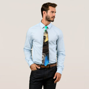 Robot 2 men necktie