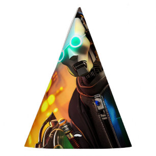 Robot 2 party hats