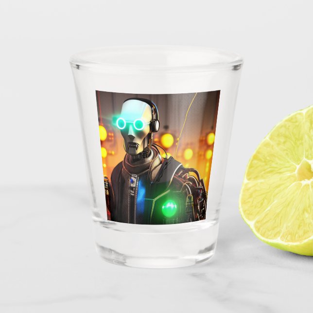 Robot 2 shot glass (Front)
