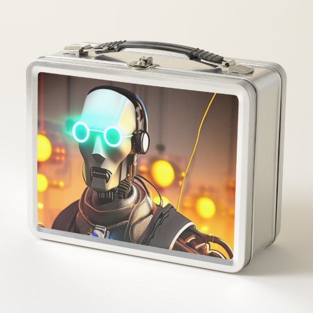 Robot 2 stainless lunchbox (Front)