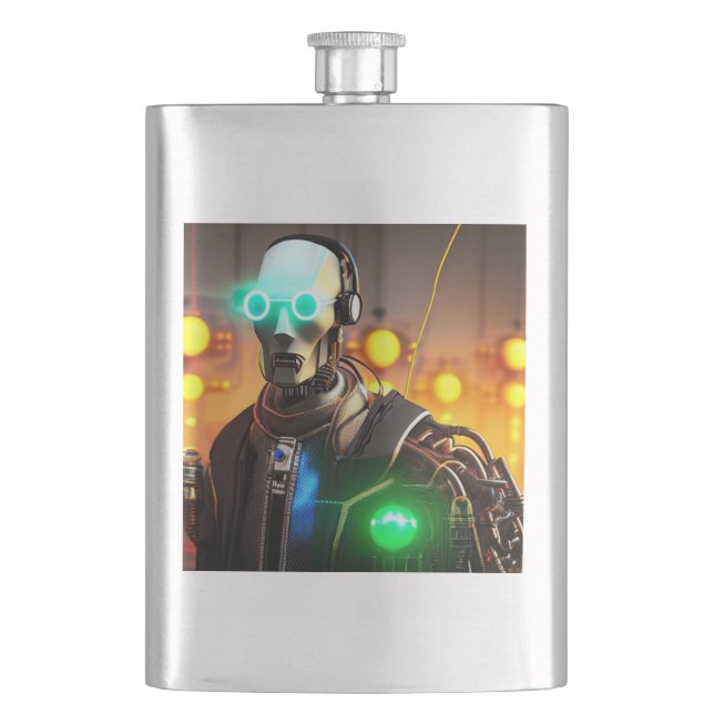 Robot 2 stainless steel flask (Front)