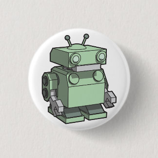 Robot 3 Cm Round Badge
