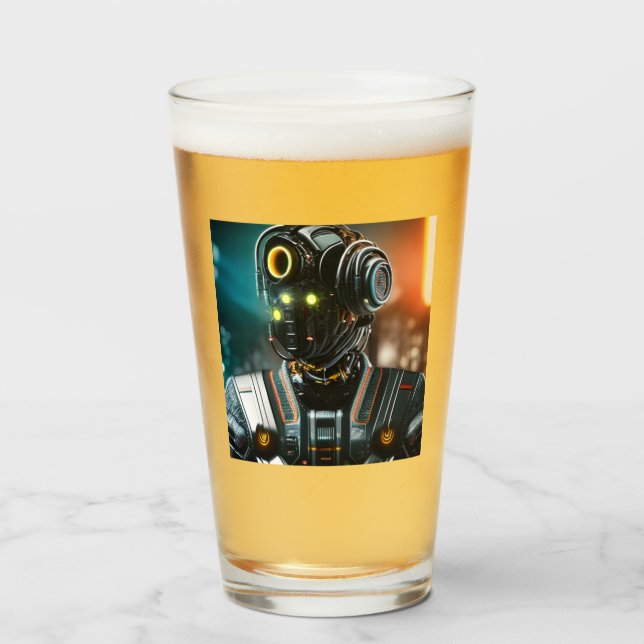 Robot 3 glass tumbler (Front Filled)