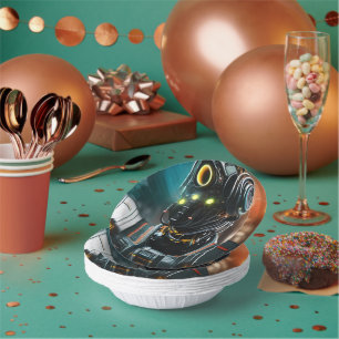 Robot 3 paper bowls paper plate