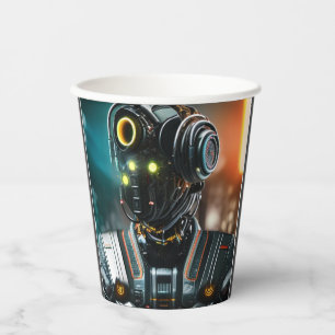 Robot 3 paper cups