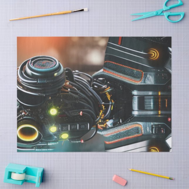 Robot 3 tissue paper (Craft)