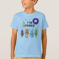Robot 3rd Birthday T shirts and Gifts