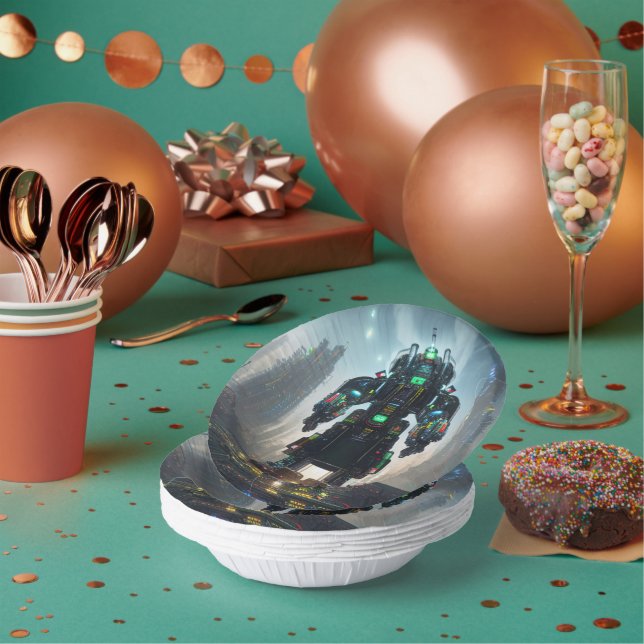 Robot 4 paper bowls paper plate (Multi)