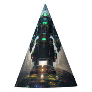 Robot 4 party hats