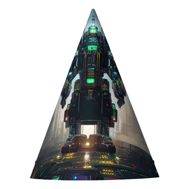 Robot 4 party hats (Front)