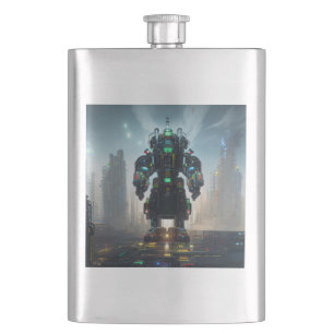 Robot 4 stainless steel flask