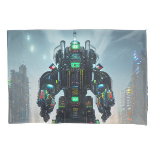 Robot 4 standard pillowcase 2 sided