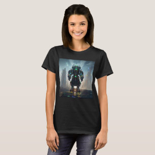  Robot 4 women black T-shirt