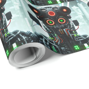 Robot 5 matte wrapping paper