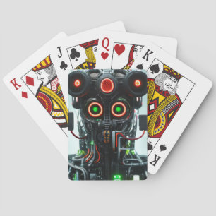 Robot 5 Poker playing cards