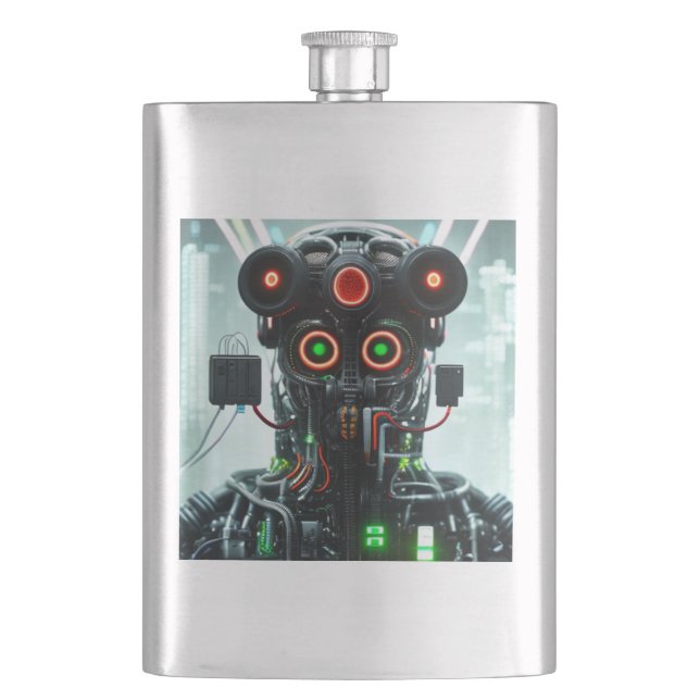 Robot 5 stainless steel flask (Front)
