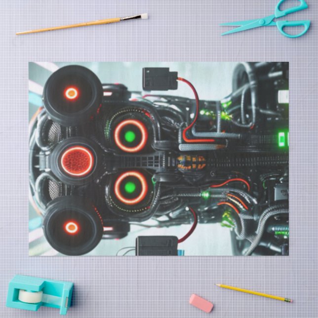 Robot 5 tissue paper (Craft)