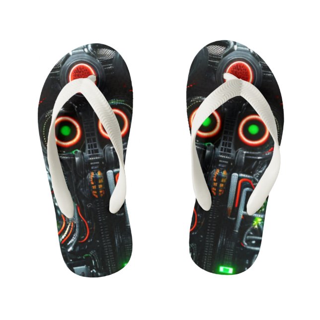 Robot 5 toddler flip flops (Footbed)