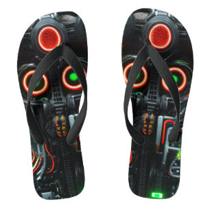 Robot 5 wide flip flops