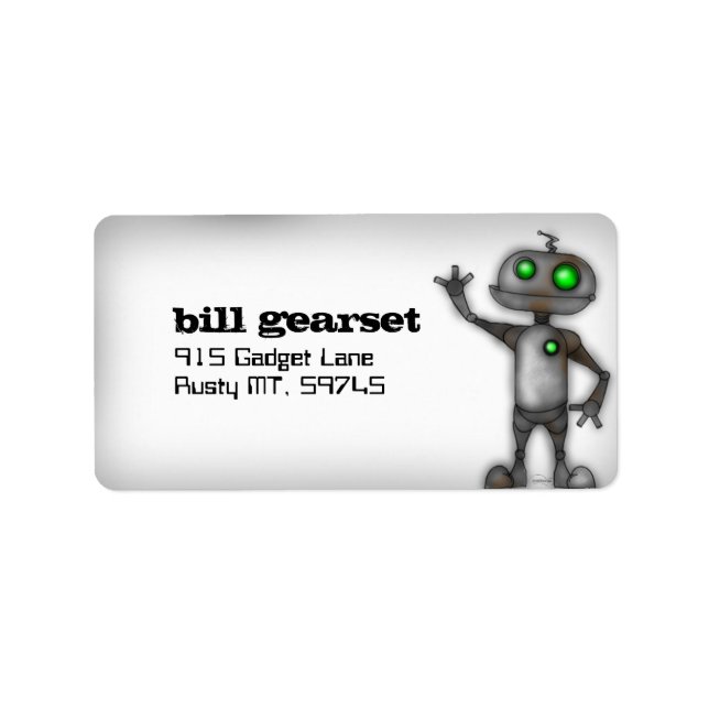 Robot Address Label (Front)