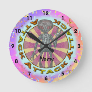 Robot Alien Attack   Clock