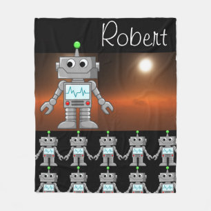 Robot Army Fleece Blanket