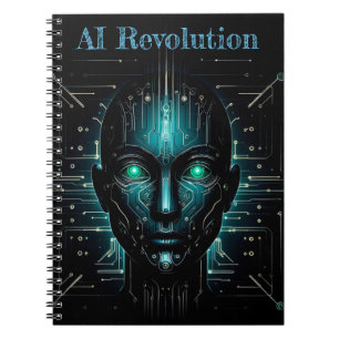 Robot artificial intelligence fantasy art science notebook