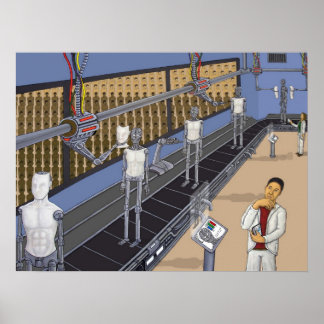 Robot Assembly Poster