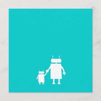 Robot Baby Shower Invitation