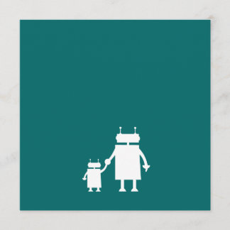 Robot Baby Shower Invite