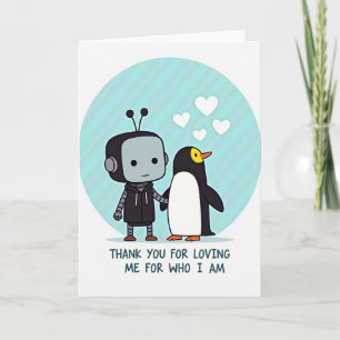 Robot Bird Mothers Day Love Card