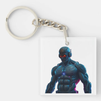 Robot Bodybuilder Key Ring