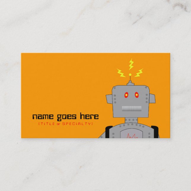 robot business card (Front)