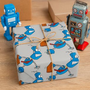 Robot Business Executive Wrapping Paper