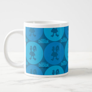 Robot Chicken Circle Pattern Large Coffee Mug