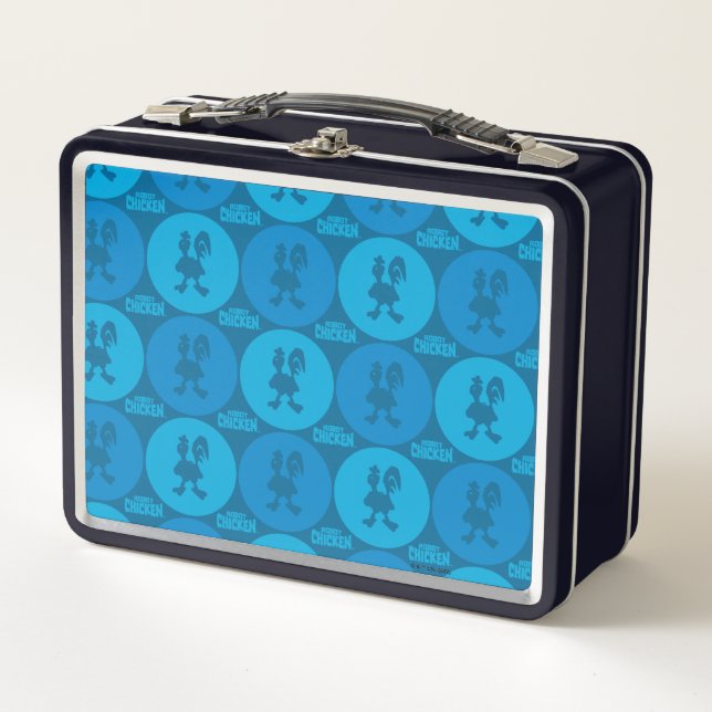 Robot Chicken Circle Pattern Metal Lunch Box (Front)