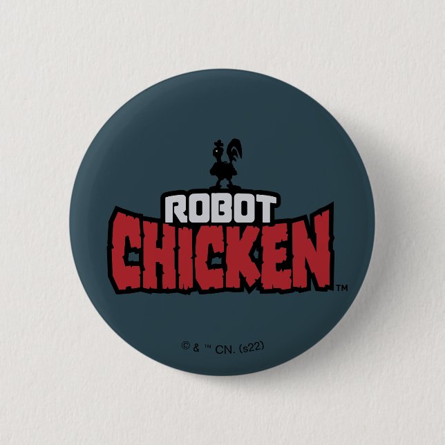 Robot Chicken Logo 6 Cm Round Badge (Front)