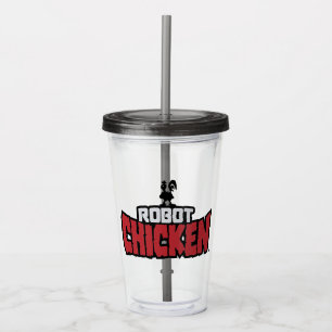 Robot Chicken Logo Acrylic Tumbler