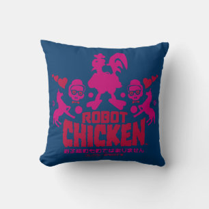 Robot Chicken Nerd Unicorn Graphic Cushion